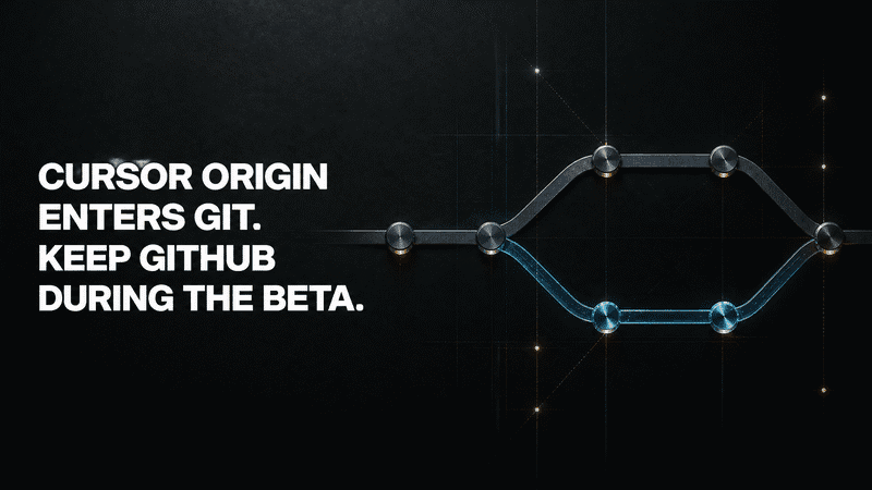 Cursor Origin Wants the Agent Workflow. Keep GitHub During the Beta.
