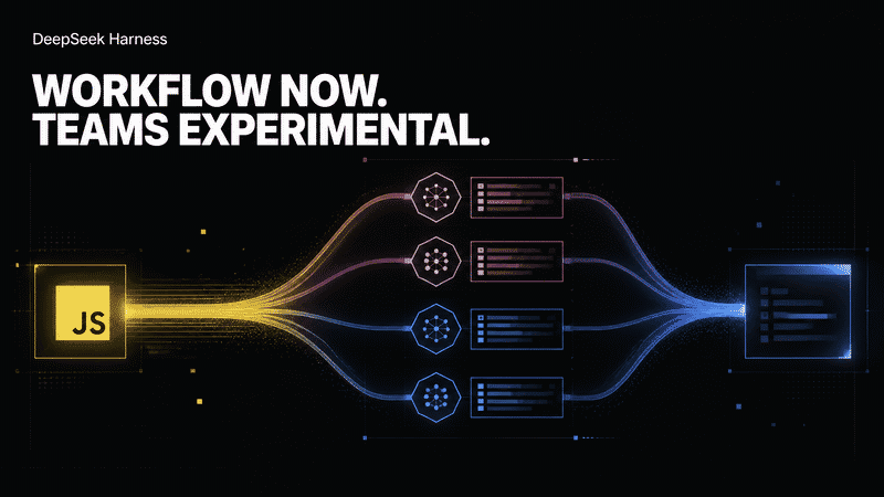 DeepSeek Harness Lets the Model Write Multi-Agent Workflows. Agent Teams Is Still Experimental